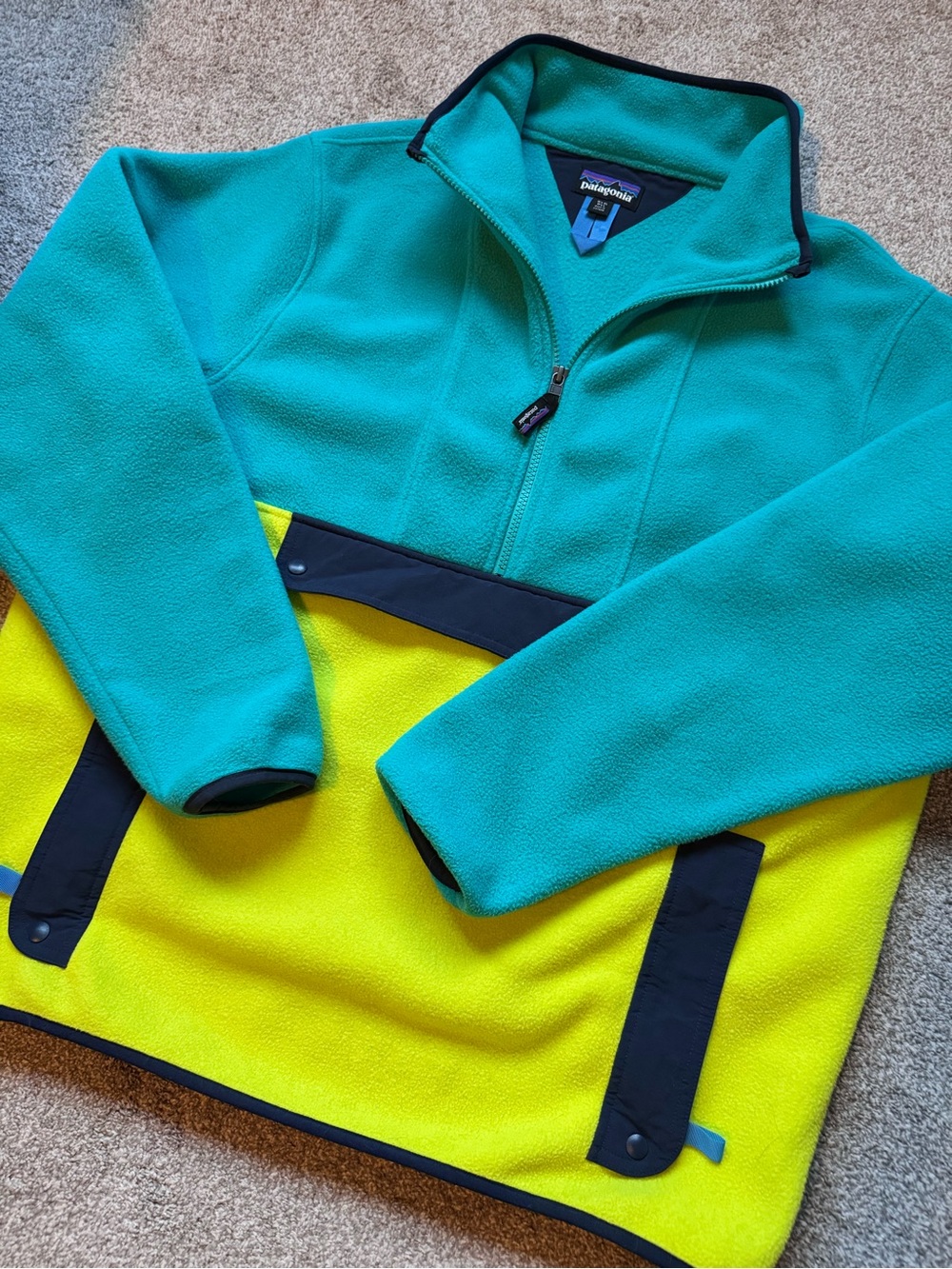Women’s Patagonia Synchilla Anorak Fleece Pullover Fleece Sweater Size XL
